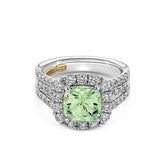 Green Tourmaline & Diamond Ring - Dracakis Jewellers